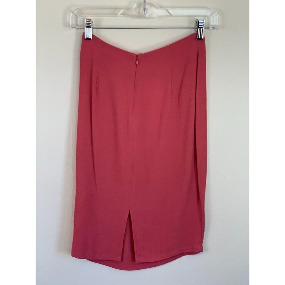 Reformation Pencil Skirt 0 XS Pink 23" Classic Feminine Romantic - Picture 2 of 6